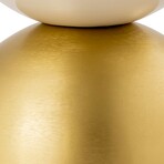 Calista Round Side Table, Gold/Ivory