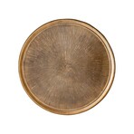 Delos Iron Antique Brass Finish Round Side Table