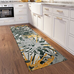 Bravado Abstract Starburst Gilded // Power Loomed (5' x 7'6" Area Rug)