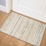 Bravado Abstract Striped Baja // Power Loomed (1'8" x 2'6" Throw/Accent Rug)