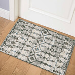 Bravado Incan Aztec Ash // Power Loomed (1'8" x 2'6" Throw/Accent Rug)