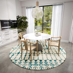 Bravado Incan Aztec Ivory // Power Loomed (1'8" x 2'6" Throw/Accent Rug)