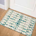 Bravado Incan Aztec Ivory // Power Loomed (1'8" x 2'6" Throw/Accent Rug)