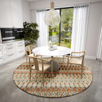 Bravado Geometric Ikat Canyon // Power Loomed (1'8" x 2'6" Throw/Accent Rug)
