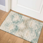 Bravado Abstract Chevron Linen // Power Loomed (1'8" x 2'6" Throw/Accent Rug)