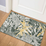 Bravado Abstract Starburst Gilded // Power Loomed (5' x 7'6" Area Rug)