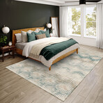 Bravado Abstract Chevron Linen // Power Loomed (1'8" x 2'6" Throw/Accent Rug)