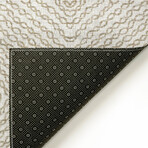 Bravado Patterned Chain Link Linen // Power Loomed (1'8" x 2'6"   Throw/Accent Rug)