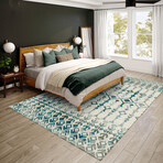 Bravado Incan Aztec Ivory // Power Loomed (1'8" x 2'6" Throw/Accent Rug)