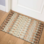 Bravado Geometric Ikat Canyon // Power Loomed (1'8" x 2'6" Throw/Accent Rug)