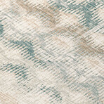 Bravado Abstract Chevron Linen // Power Loomed (1'8" x 2'6" Throw/Accent Rug)