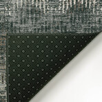 Bravado Abstract Chevron Shadow // Power Loomed (1'8" x 2'6" Throw/Accent Rug)