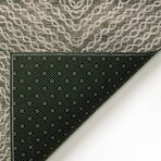 Bravado Patterned Chain Link Mocha // Power Loomed (1'8" x 2'6"   Throw/Accent Rug)