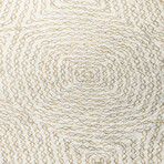 Bravado Patterned Chain Link Linen // Power Loomed (1'8" x 2'6"   Throw/Accent Rug)