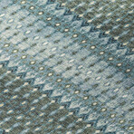 Bravado Geometric Ikat Moody // Power Loomed (1'8" x 2'6" Throw/Accent Rug)