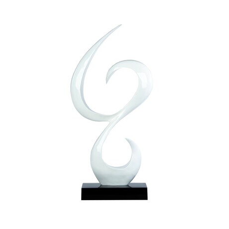 Rays of White // Resin Sculpture (White)