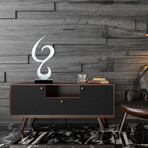 Rays of White // Resin Sculpture (White)