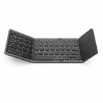 Gotek Foldable Bluetooth Keyboard + Touch-pad (Space Gray)