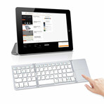 Gotek Foldable Bluetooth Keyboard + Touch-pad (Space Gray)