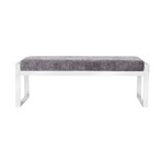 Luxe Bench // Grey Velvet