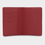 Addison Passport Holder  // Red + Gold