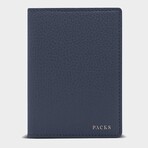 Addison Passport Holder  // Navy + Gold