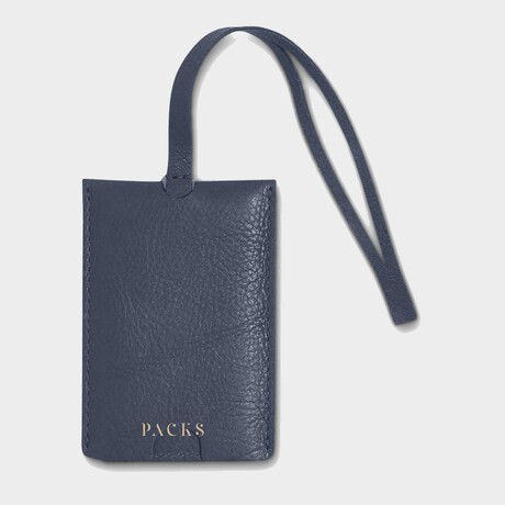 Ari Luggage Tag  // Navy + Gold