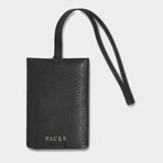 Ari Luggage Tag  // Black + Gold