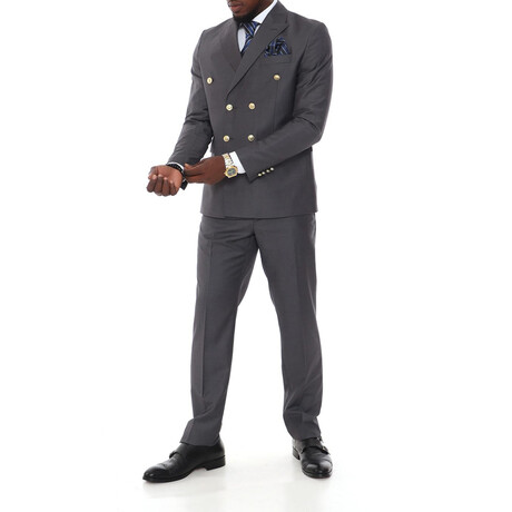 Quentin 2-Piece Slim Fit Suit // Smoked (Euro: 44)