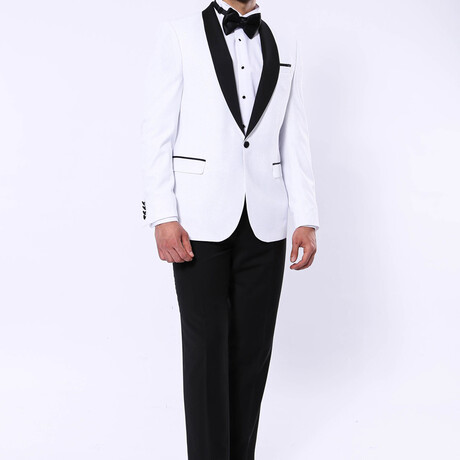 Hugh 2-Piece Slim Fit Suit // White (Euro: 44)