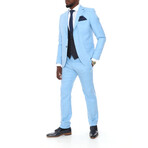 Jeffrey 2-Piece Slim Fit Suit // Light Blue (Euro: 44)