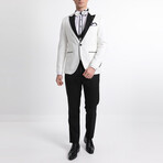 Landen 3-Piece Slim Fit Suit // White (Euro: 54)