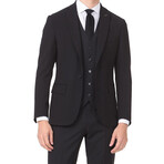 Adonis 3-Piece Slim Fit Suit // Black (Euro: 48)