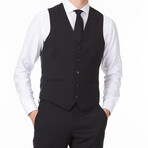 Adonis 3-Piece Slim Fit Suit // Black (Euro: 50)