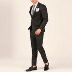 Frankie 3-Piece Slim Fit Suit // Black (Euro: 52)