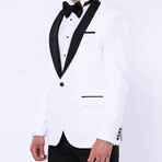 Hugh 2-Piece Slim Fit Suit // White (Euro: 48)