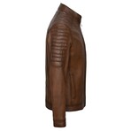 Anderson Leather Jacket // Brown (XL)