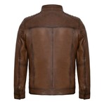 Carson Leather Jacket // Brown (L)