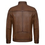 Anderson Leather Jacket // Brown (2XL)