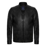 Cameron Leather Jacket // Black (3XL)
