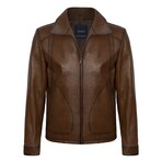 August Leather Jacket // Brown (XL)