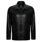 Evan Leather Jacket // Black (XL)