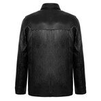 Evan Leather Jacket // Black (3XL)