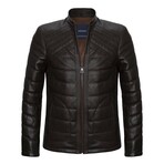 River Leather Jacket // Brown (L)