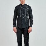 9881Slim Fit Shirt // Black (M)