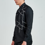 9881Slim Fit Shirt // Black (M)