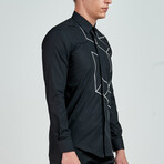 9881Slim Fit Shirt // Black (M)