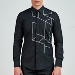 9881Slim Fit Shirt // Black (M)