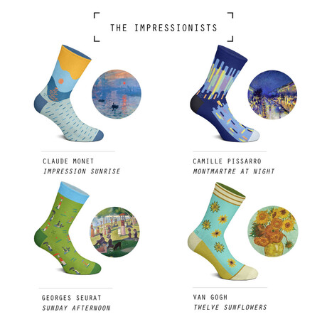 Impressionists Pack // 4 Pairs // Large