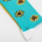 Twelve Sunflowers Socks (Medium)